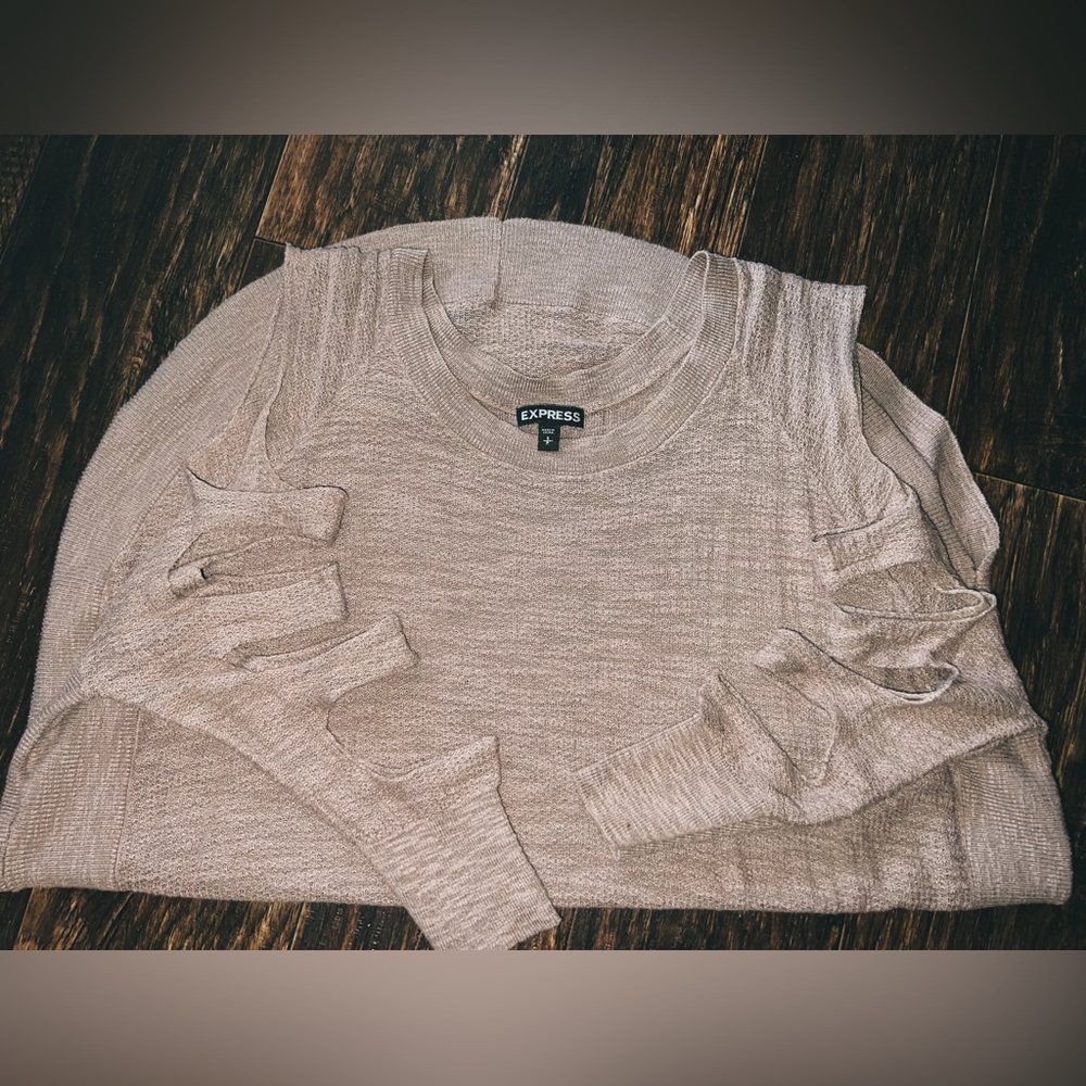 Express Sweater with ripped sleeves Sz Small